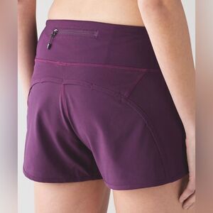 Lulu Run Times Short Darkest Magenta